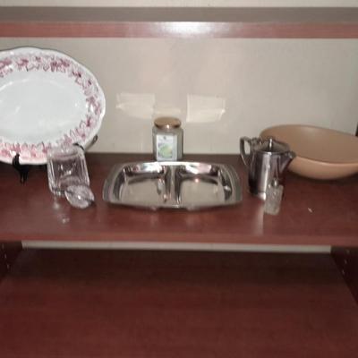 Kitchen platter, Condiment containers and Tray Stainless USAT 1948 ARMY Transport Legion Utensils Creamer