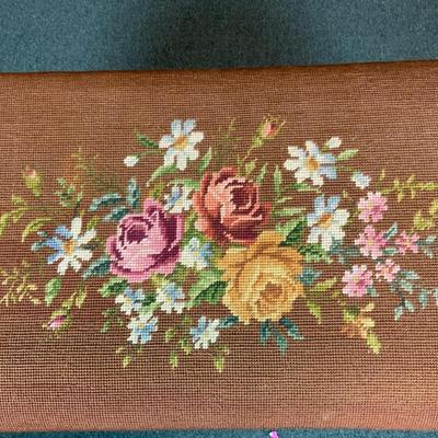 Lot 115 | Antique Needlepoint Piano Bench