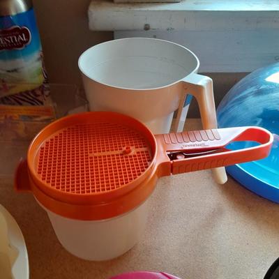 Kitchen Plasticware Food storage, Tupperware, and stainless water Bottle