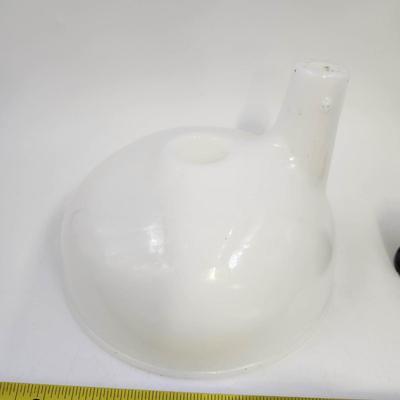 ANTIQUE MILK GLASS JUICER W/ ATTACHMENTS