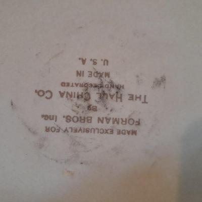 Vintage Hall China Co. Forman Bro's vegetable bowl and other dishware