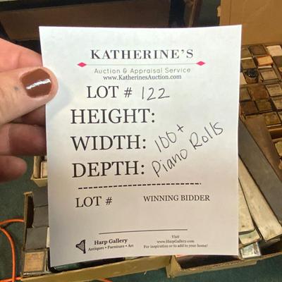 Lot 122 | Over 100 Piano Rolls