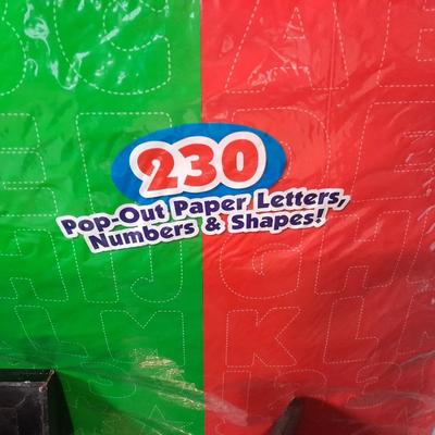 230 paper stencils, Lazy Susan style Desk organizer, felt lined box and Dissection kit case