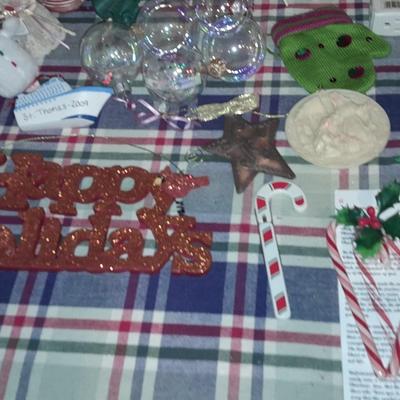 Christmas Decorations, Drinking glasses, Tins, ornaments and more