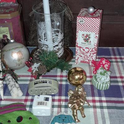 Christmas Decorations, Drinking glasses, Tins, ornaments and more