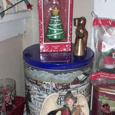 Christmas Decorations, Drinking glasses, Tins, ornaments and more