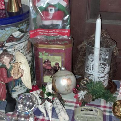 Christmas Decorations, Drinking glasses, Tins, ornaments and more