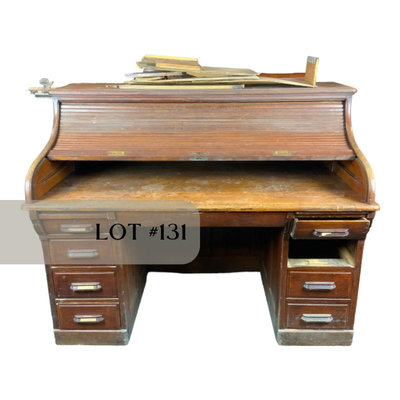 Lot 131 | Large Roll-Top Desk