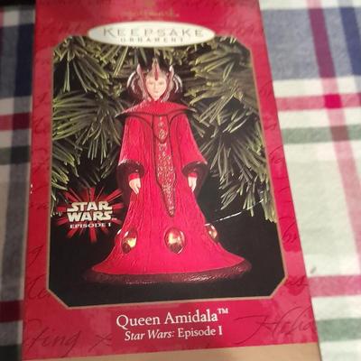 Vintage Boxed Christmas ornaments Hallmark Star Wars Queen Amidala