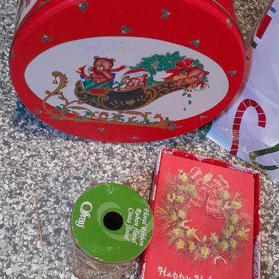 Christmas wrapping, Ribbon, boxes, bags and more