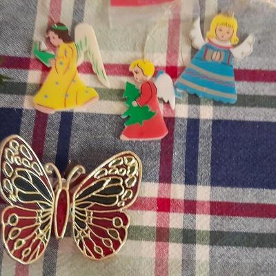 Christmas Decorations, A little vintage, a little newer, wooden soldiers, Bucilla make a ornament, and more