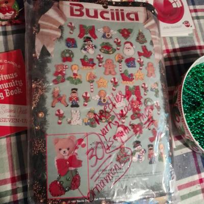 Christmas Decorations, A little vintage, a little newer, wooden soldiers, Bucilla make a ornament, and more