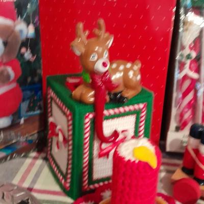 Christmas Decorations, A little vintage, a little newer, wooden soldiers, Bucilla make a ornament, and more