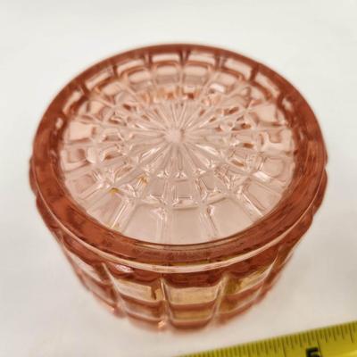 VINTAGE HEAVY CUT PINK GLASS COLLECTORS PIECE