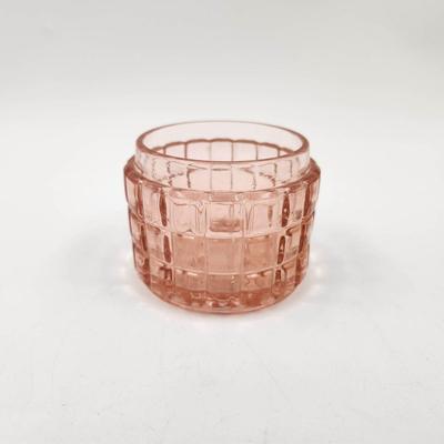 VINTAGE HEAVY CUT PINK GLASS COLLECTORS PIECE