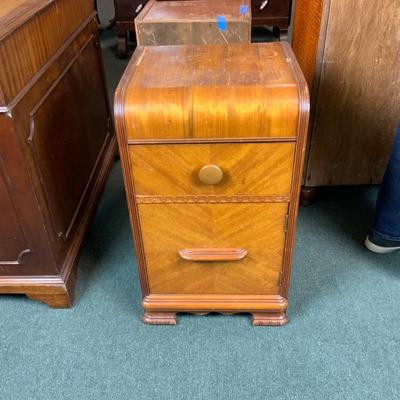Lot 134 | Art Deco Waterfall Nightstand