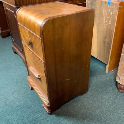 Lot 134 | Art Deco Waterfall Nightstand
