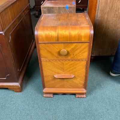 Lot 134 | Art Deco Waterfall Nightstand
