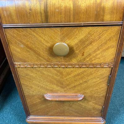Lot 134 | Art Deco Waterfall Nightstand