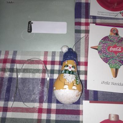 Light up JOY Christmas, New C7 bulb lights, metal candle holders, metal deer and sleigh ornaments, stockings and more