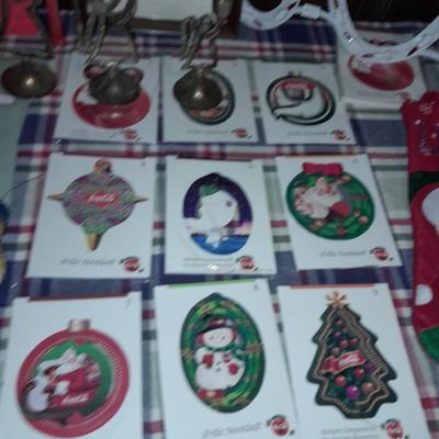 Light up JOY Christmas, New C7 bulb lights, metal candle holders, metal deer and sleigh ornaments, stockings and more