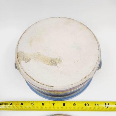 ABSOLUTELY STUNNING VINTAGE POTTERY BOWL WITH LID