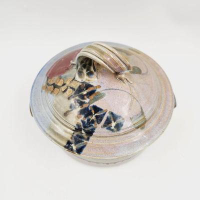 ABSOLUTELY STUNNING VINTAGE POTTERY BOWL WITH LID