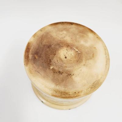 VINTAGE SUNFLOWER STONEWARE CROCK