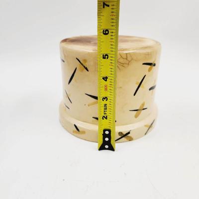 VINTAGE SUNFLOWER STONEWARE CROCK