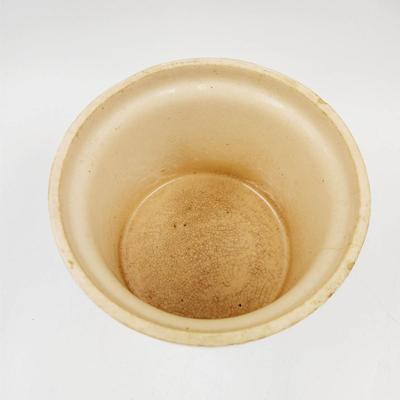 VINTAGE SUNFLOWER STONEWARE CROCK