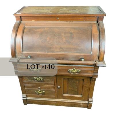 Lot 140 | 1800s Cylinder Desk