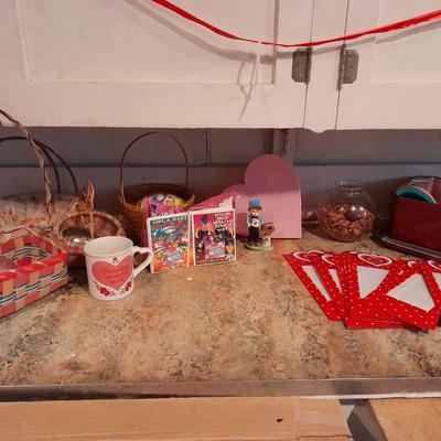 Easter and Valentines Day Decorations Mugs, Baskets, and more