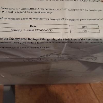 New 10x10 Green Gazebo canopy cover / top