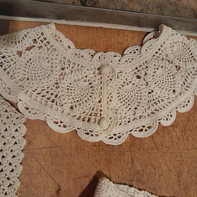 Vintage Hand Knitted collars