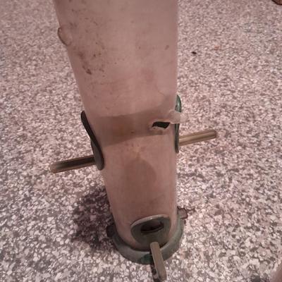 Three Wild Bird's Unlimited metal roofed thick plastic Bird feeders