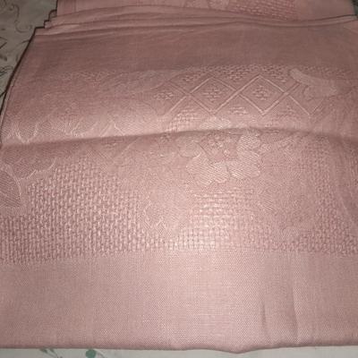 Table Linens, embroidered, napkins, and tablecloths.
