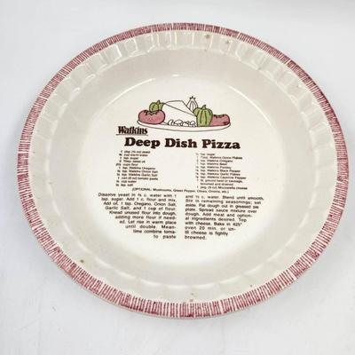 VINTAGE WATKINS DEEP DISH  PIZZA DISH