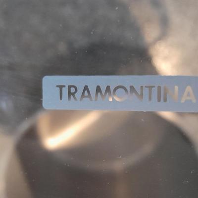 Professional Tramontina 22 Quart 20.8 Litre Stainless Steel Stock pot with 2 lids and stainless strainer