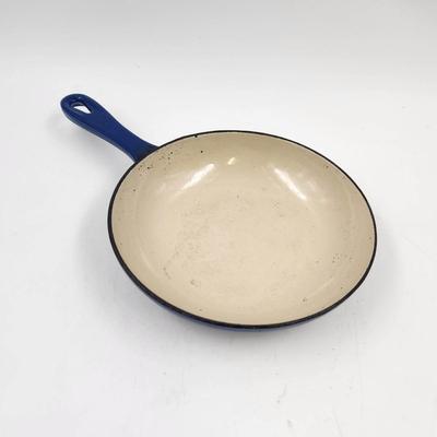 VINTAGE CAST IRON BLUE SKILLET