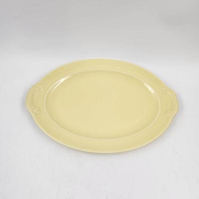 VINTAGE LU-RAY PASTEL YELLOW PLATTER