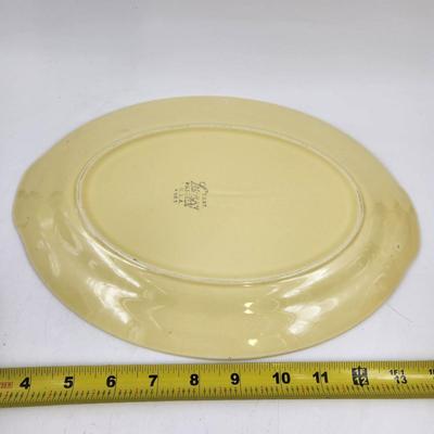 VINTAGE LU-RAY PASTEL YELLOW PLATTER