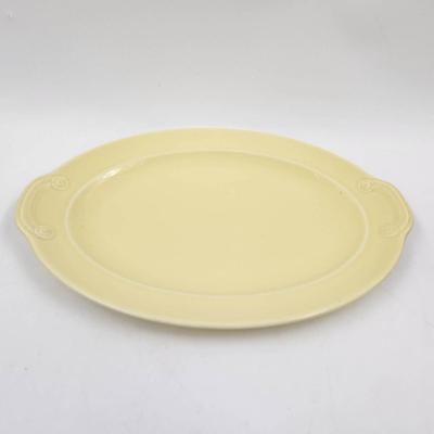VINTAGE LU-RAY PASTEL YELLOW PLATTER