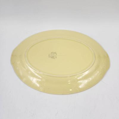 VINTAGE LU-RAY PASTEL YELLOW PLATTER