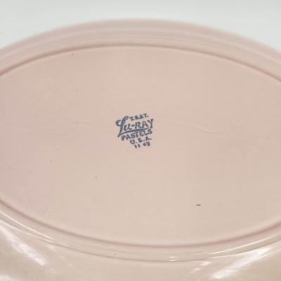 VINTAGE LU-RAY PASTELS PINK PLATTER
