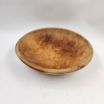 PRIMITIVE DOUGH WOOD BOWL