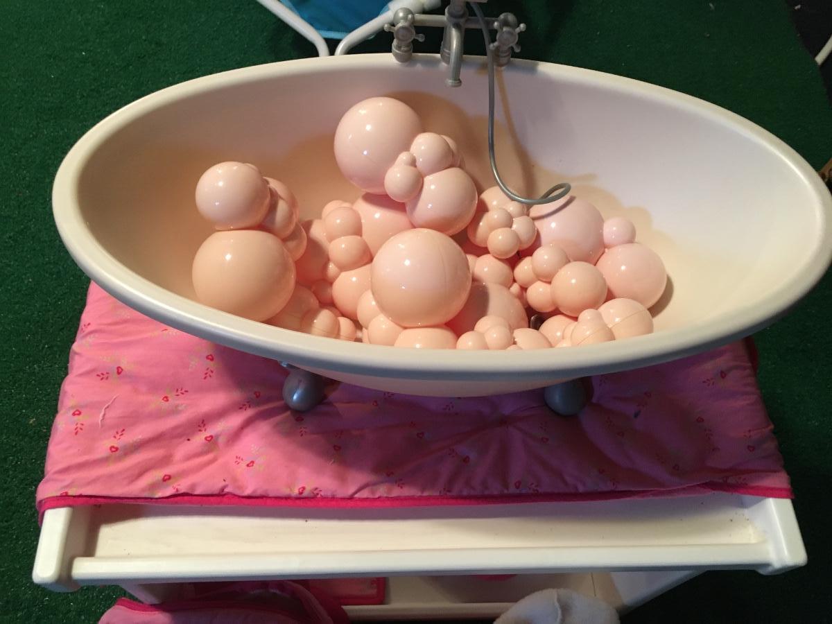 American Girl Bitty Baby changing table and bath