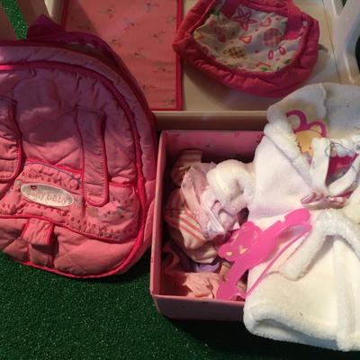 American Girl Bitty Baby changing table and bath