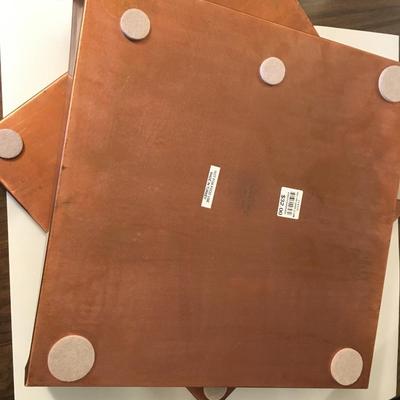 Smith and Hawken square copper trays