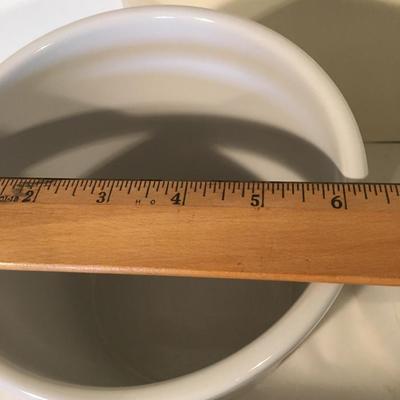 White set of 4 cannisters/ pots