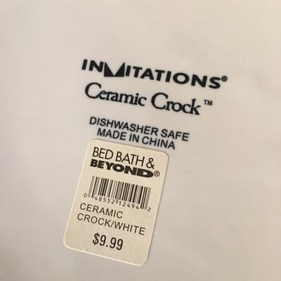 White set of 4 cannisters/ pots